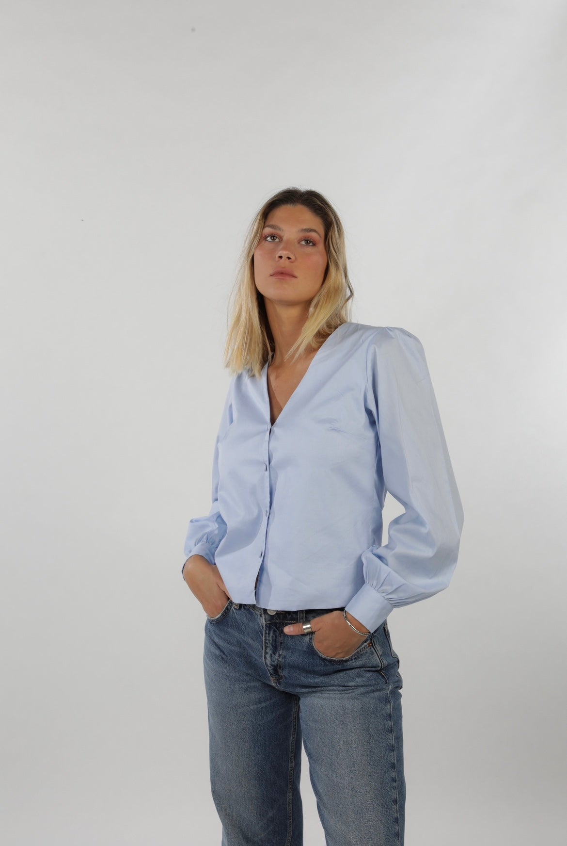 Camisa Chloé Celeste