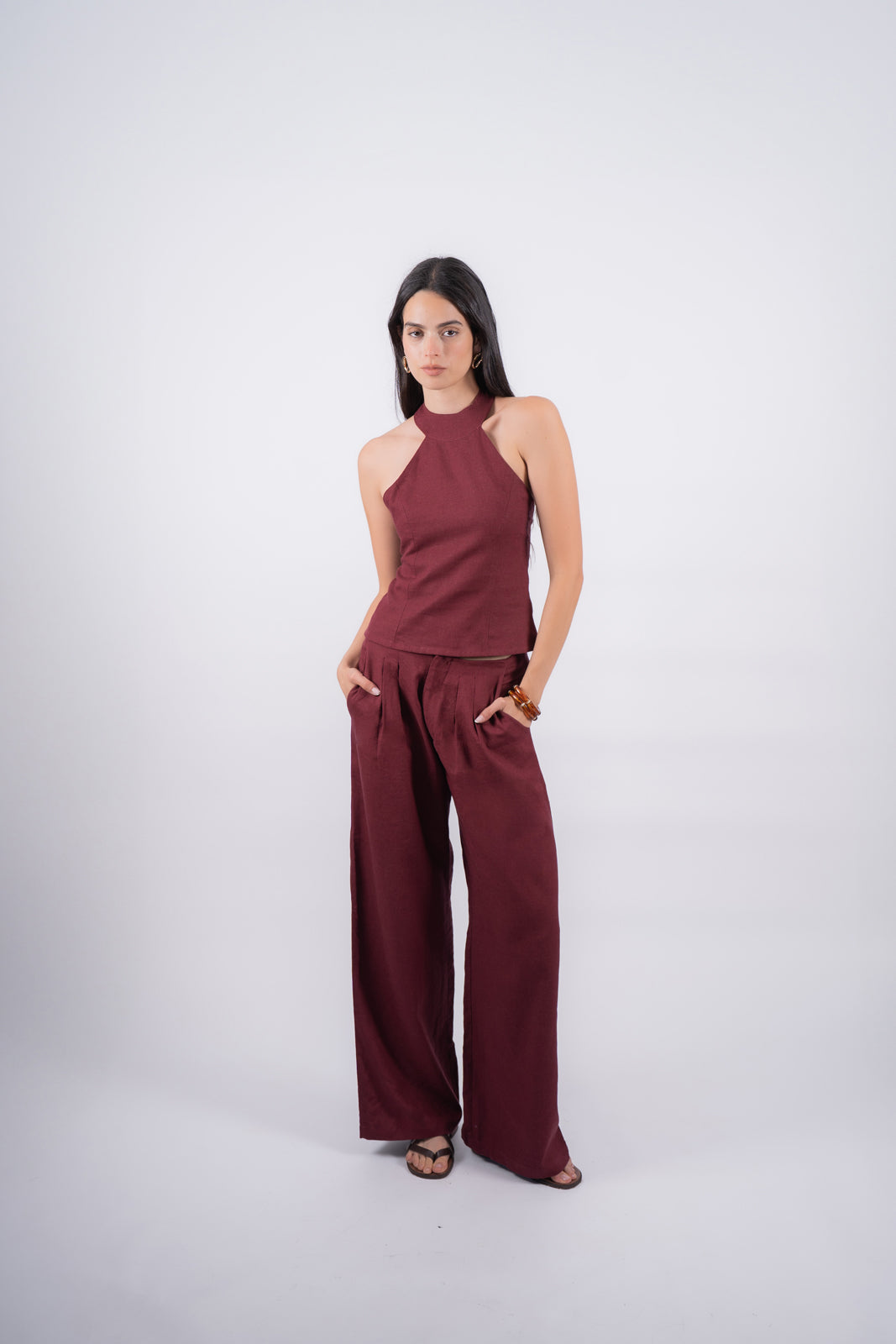 Pantalón Savia Vino