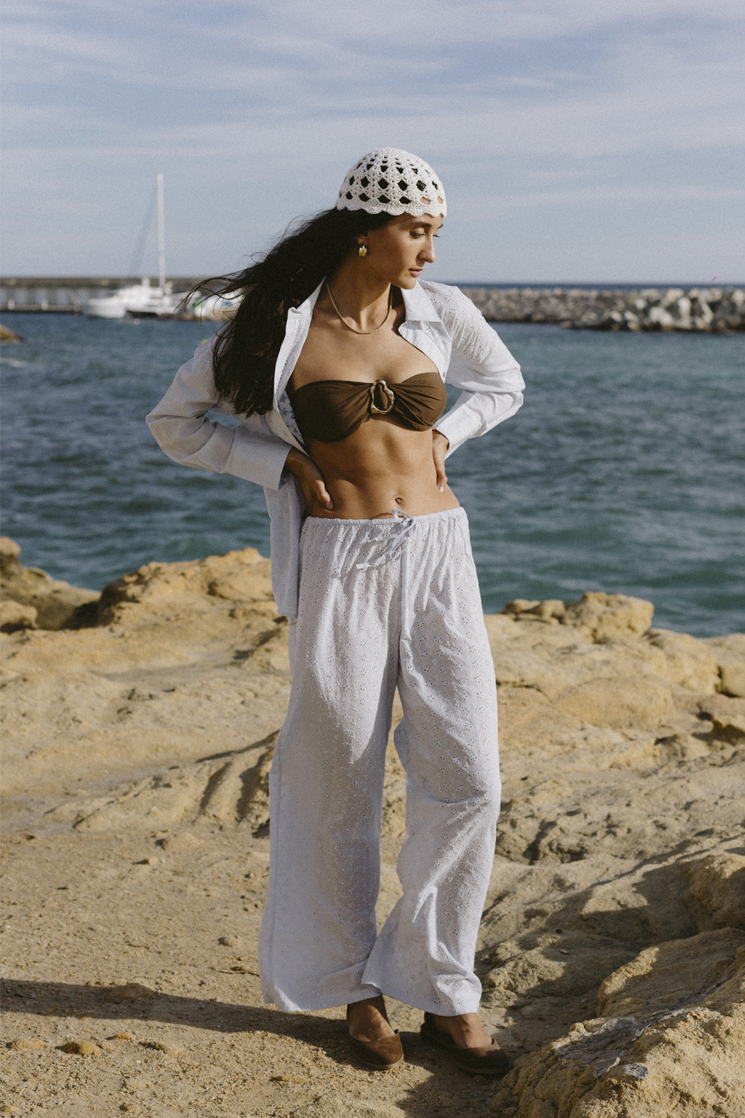 Casquete Romántico Crema