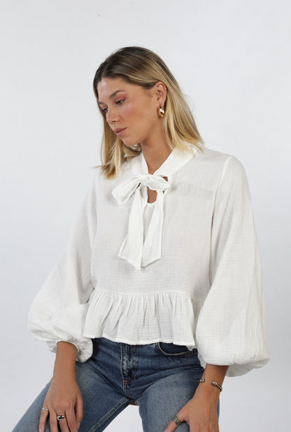 Blusa Ornella blanca