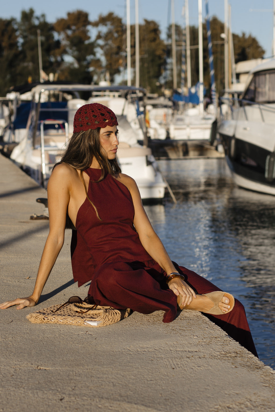 Casquete Romántico Vino