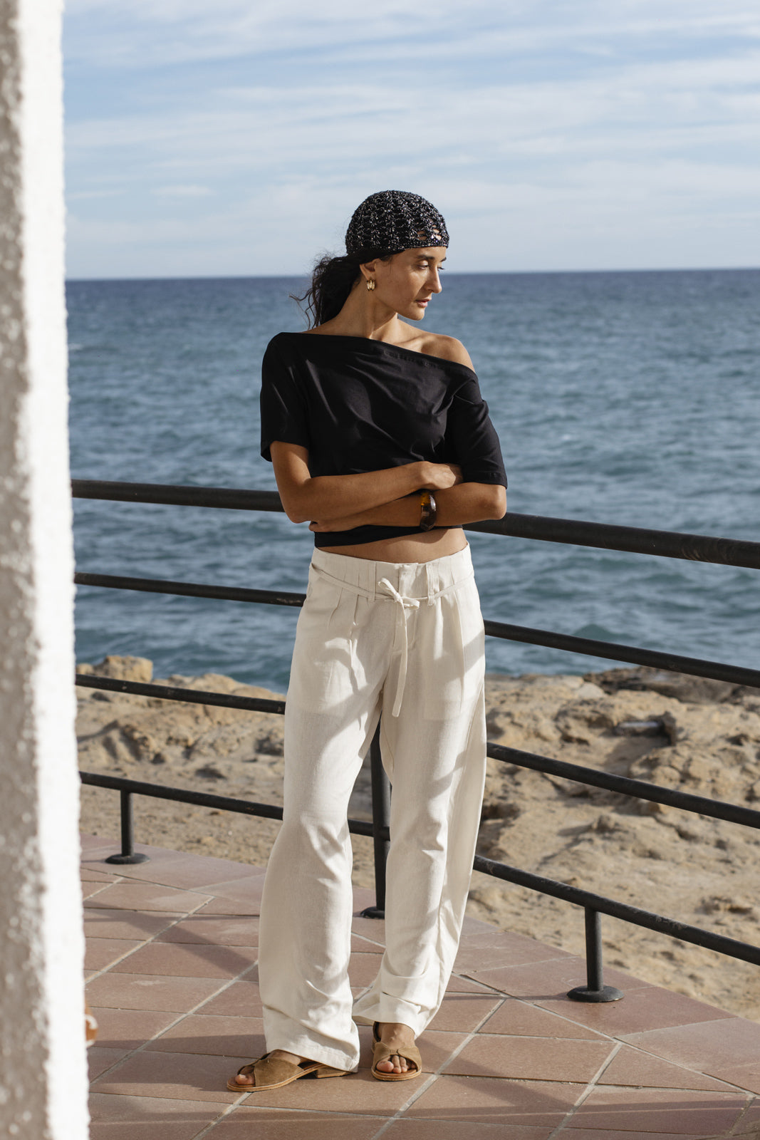 Pantalón Alba Crema