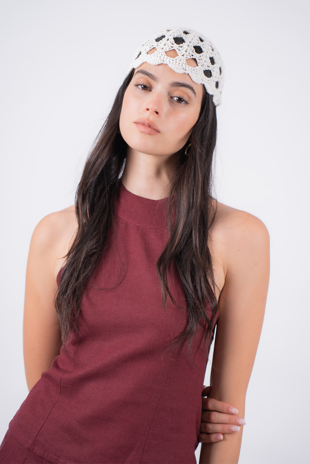 Casquete Romántico Crema