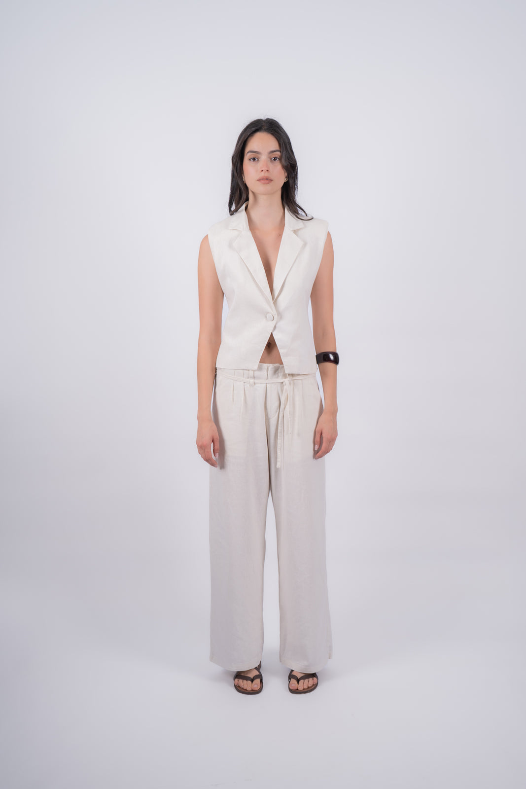 Pantalón Alba Crema