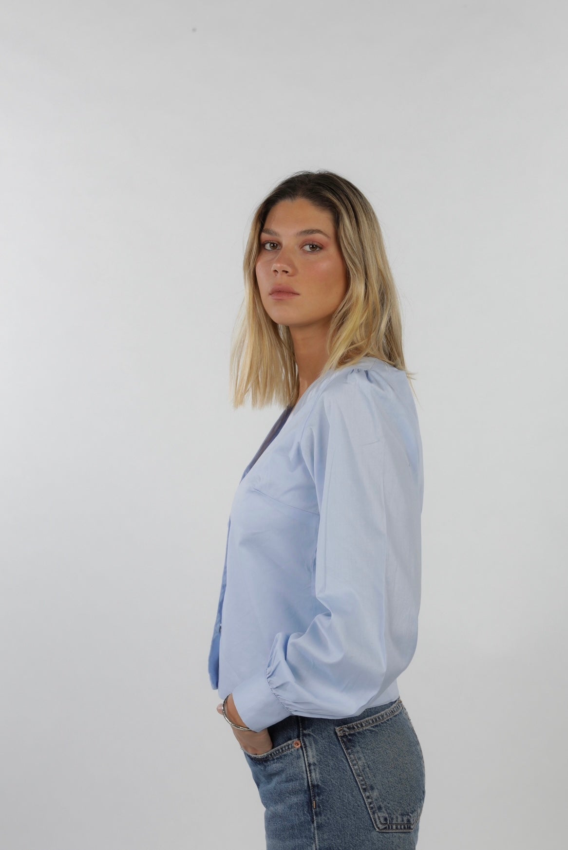 Camisa Chloé Celeste