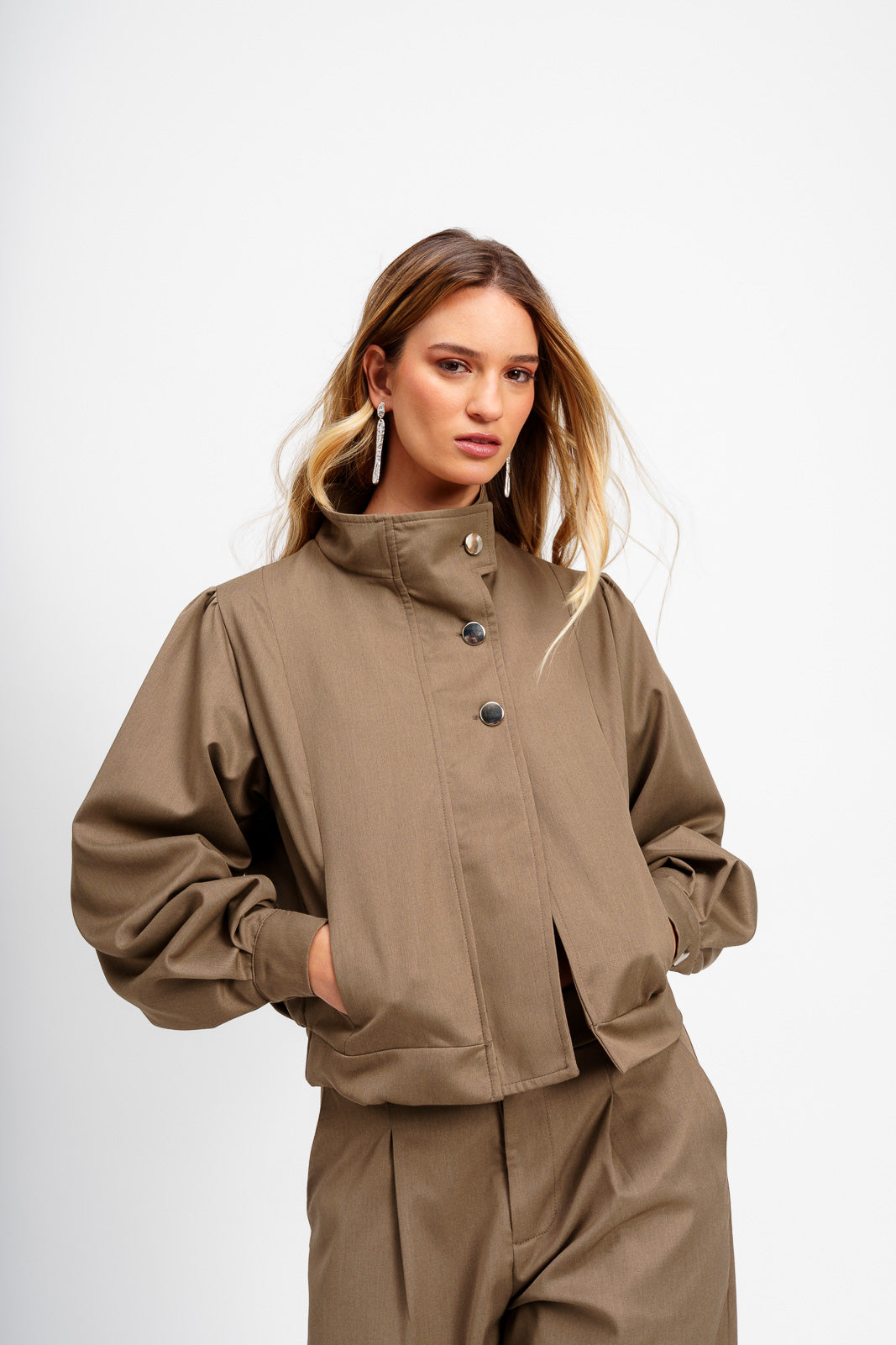 Bomber Forma Verde Musgo