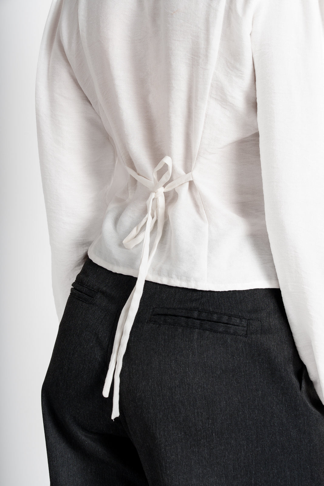 Camisa Pliegue Blanca