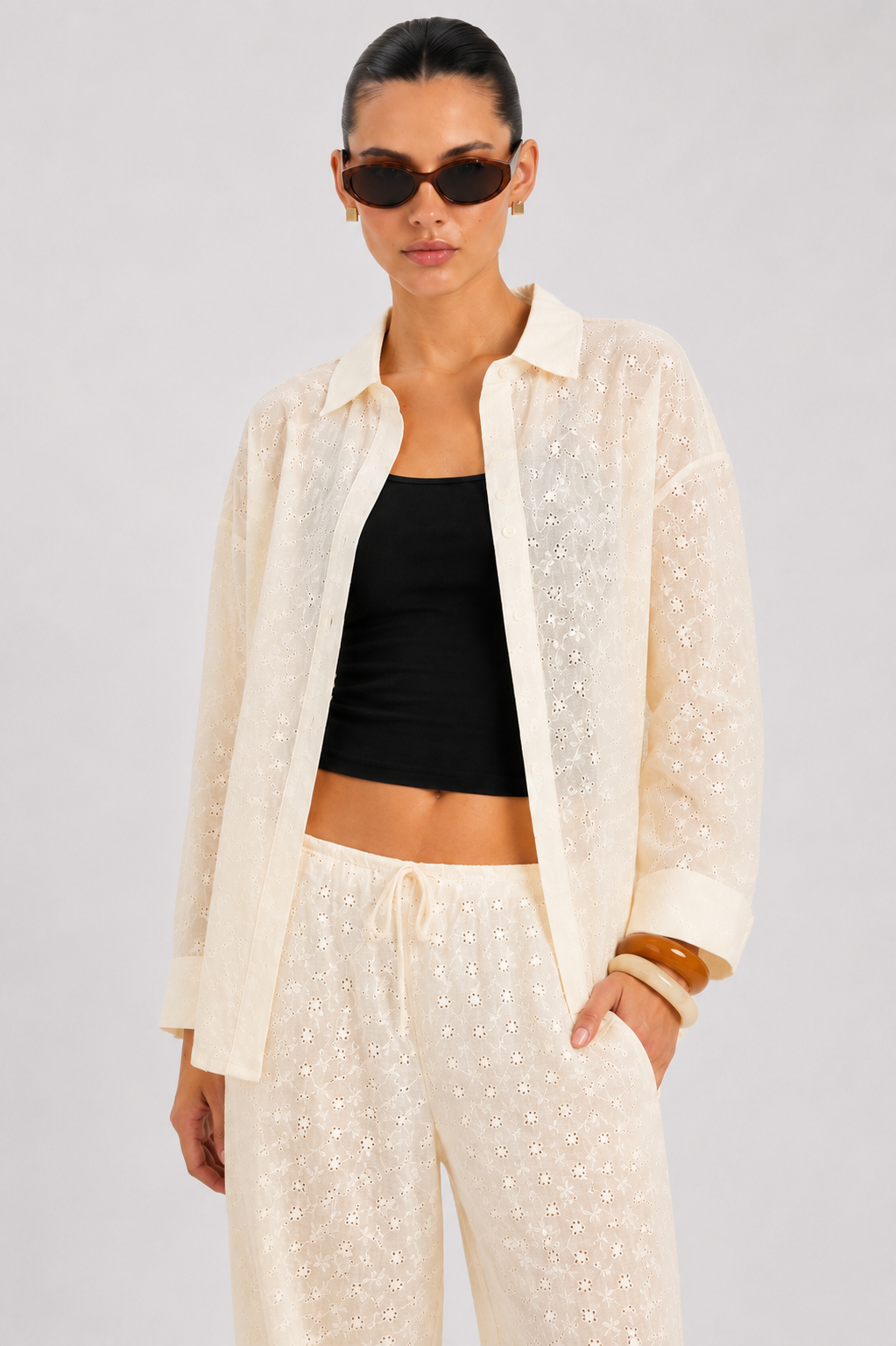Camisa Creta Vainilla