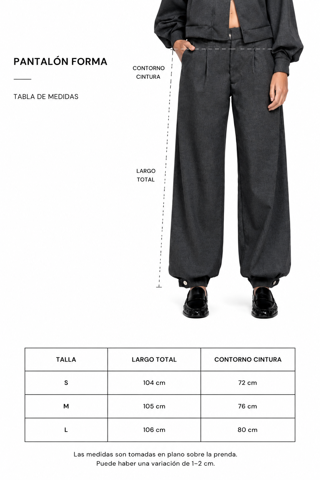 Pantalón Forma Gris