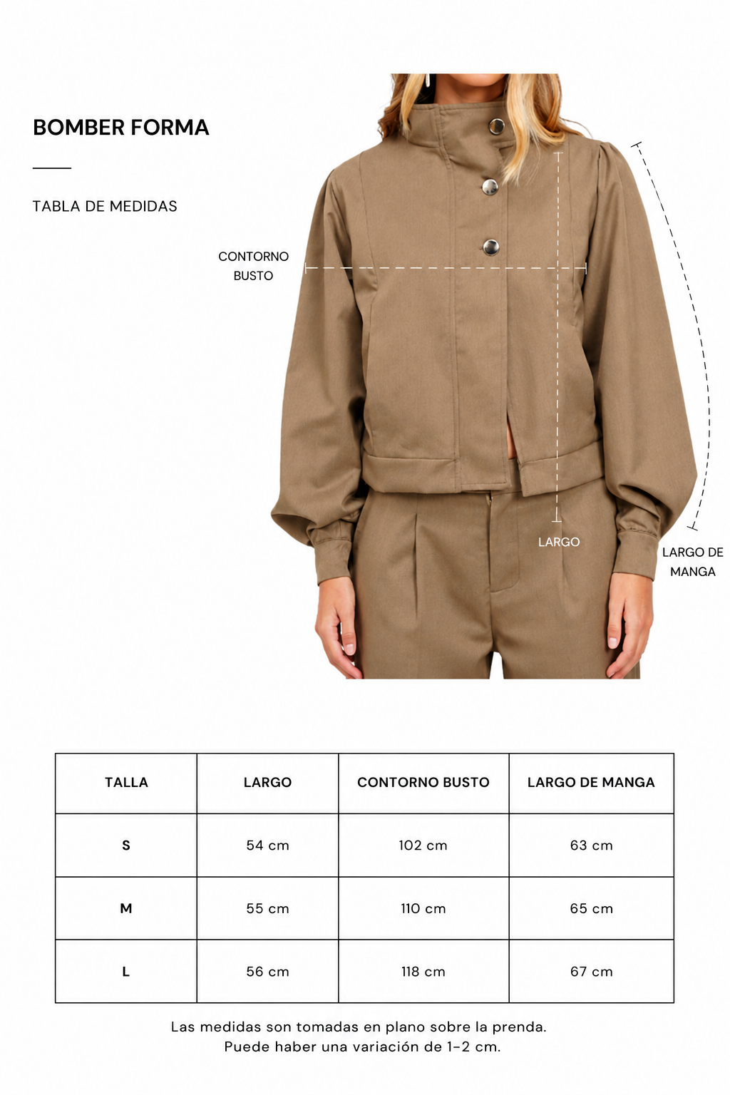 Bomber Forma Verde Musgo