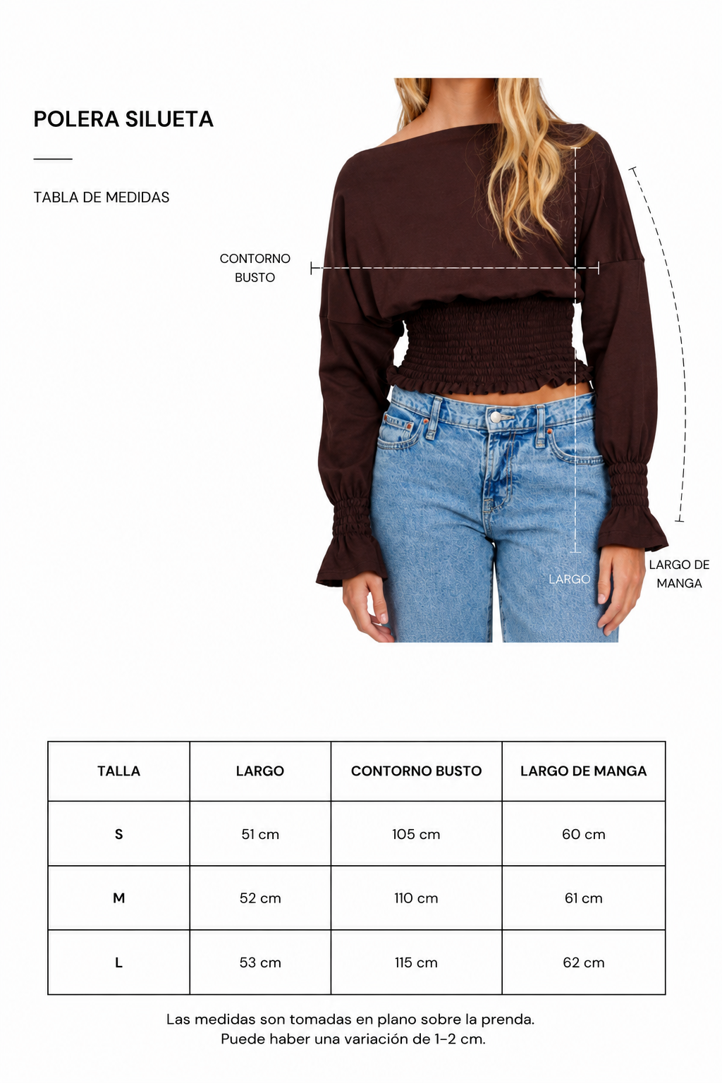 Polera Silueta Chocolate