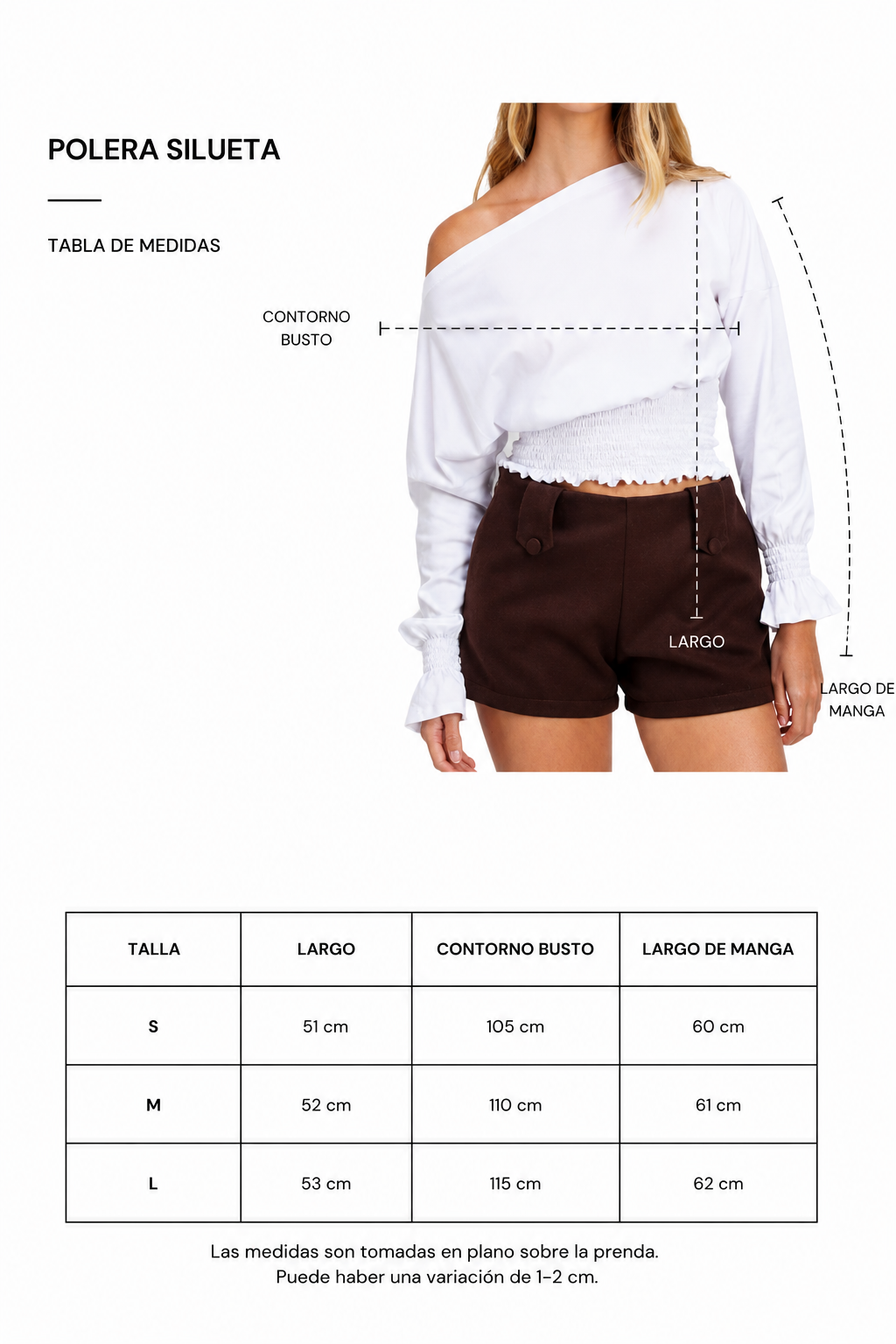 Polera Silueta Blanca