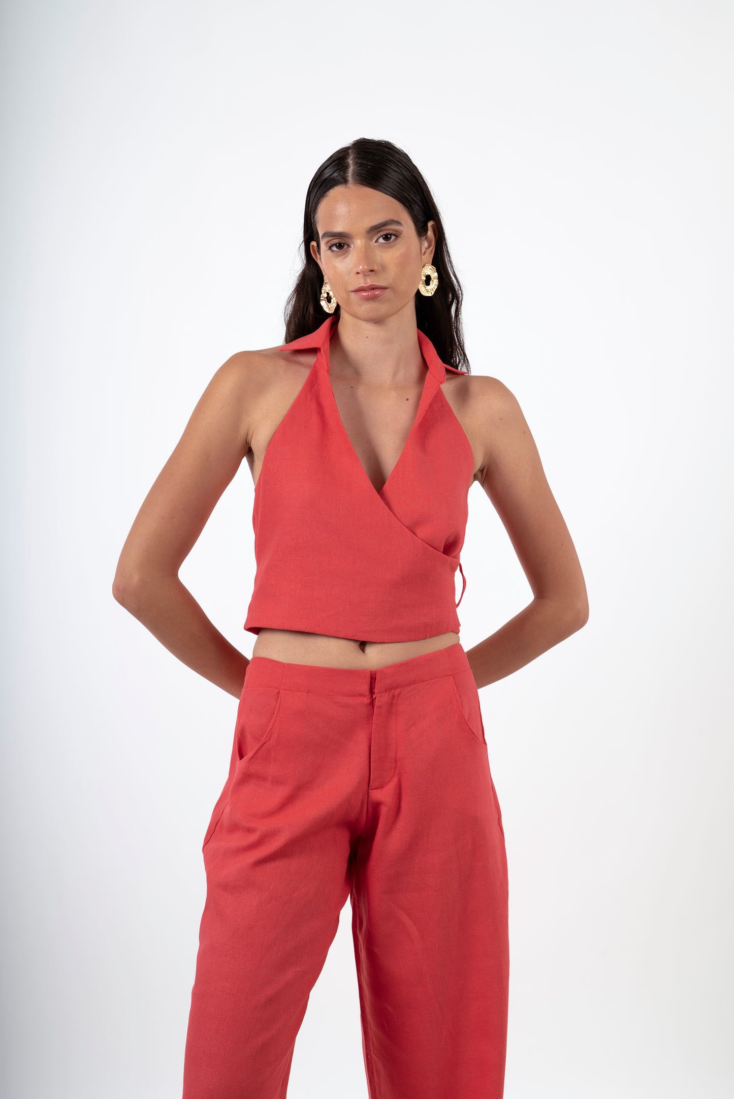 Top Lazo Saura Coral