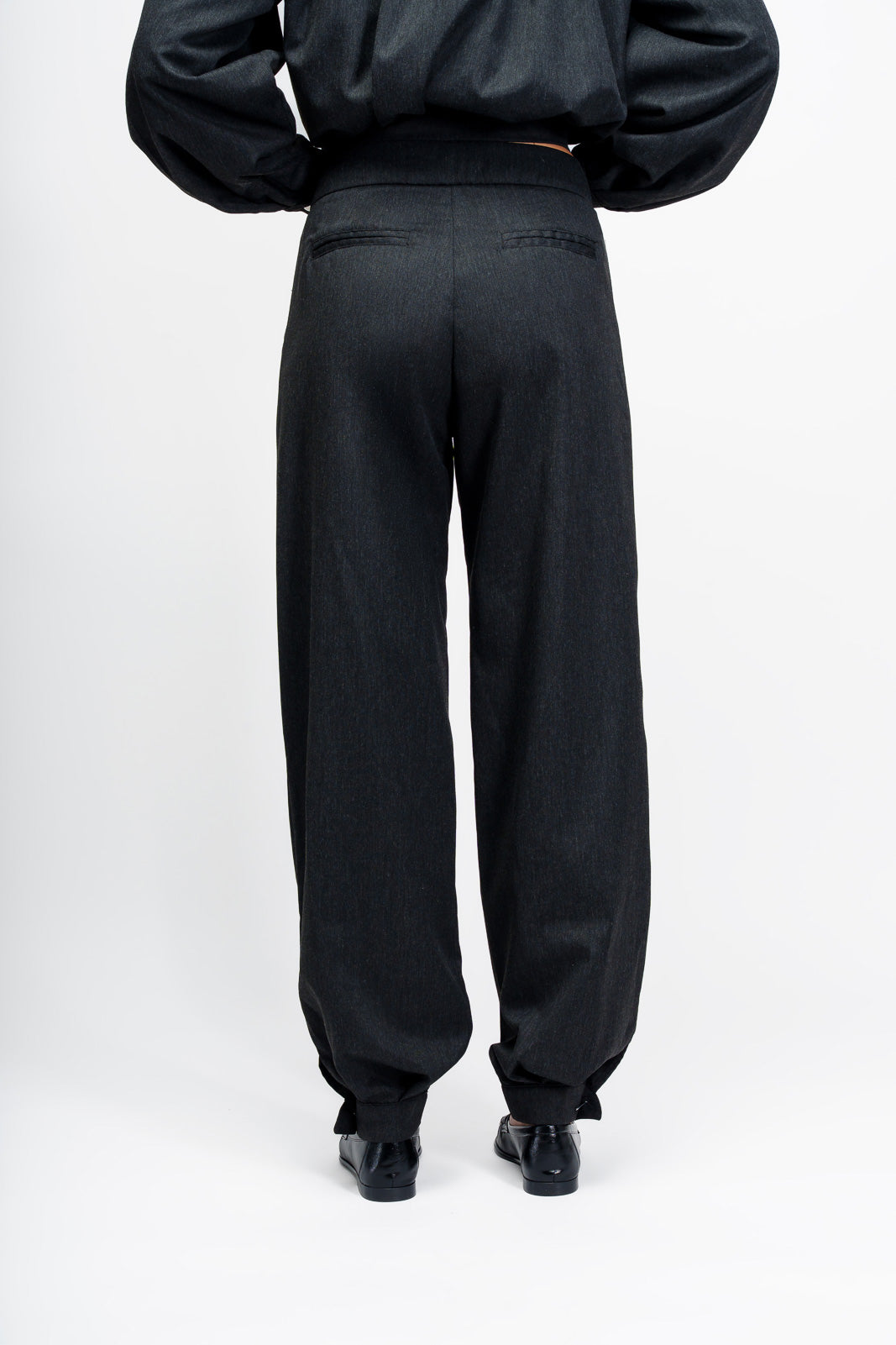 Pantalón Forma Negro Jaspeado