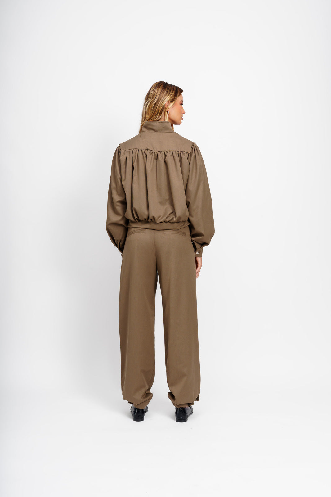 Pantalón Forma Verde Musgo