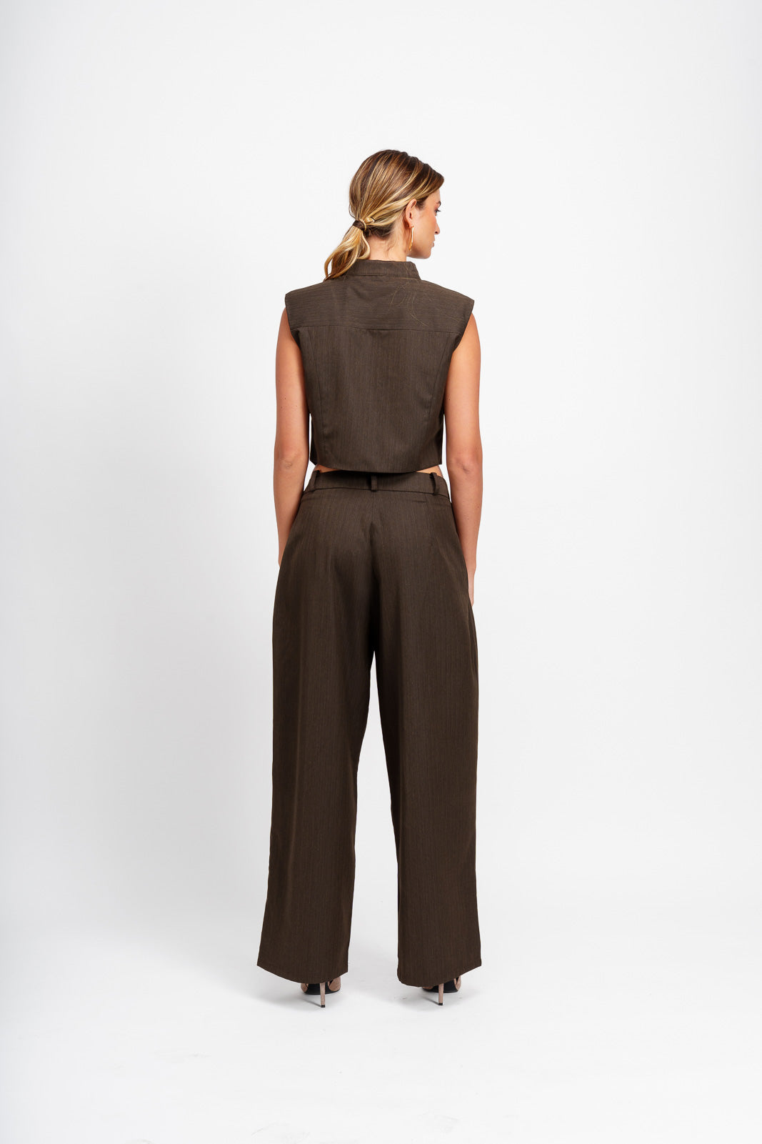 Pantalón Umbral Rayas Chocolate