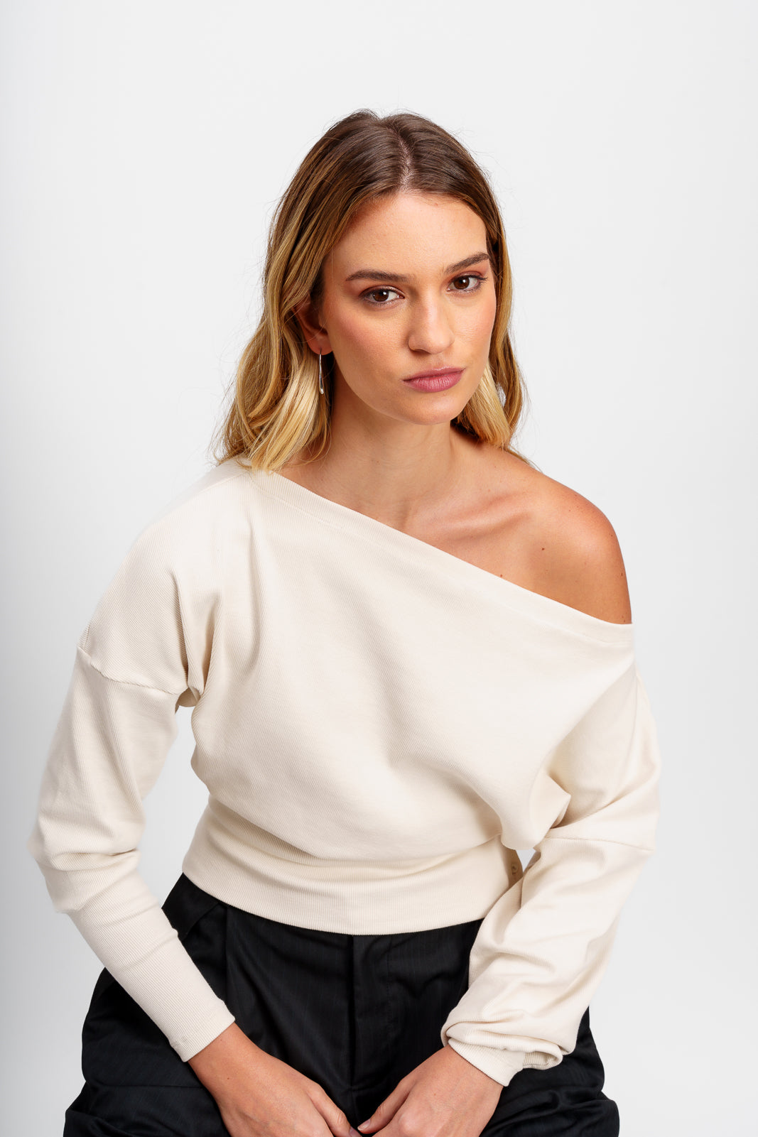 Polera Fluida Crema