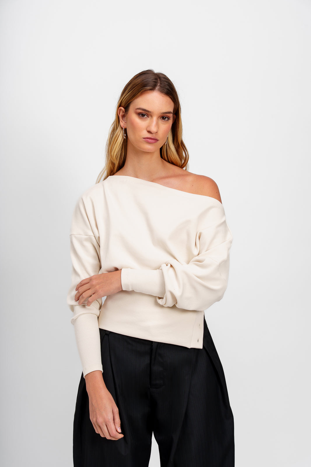 Polera Fluida Crema