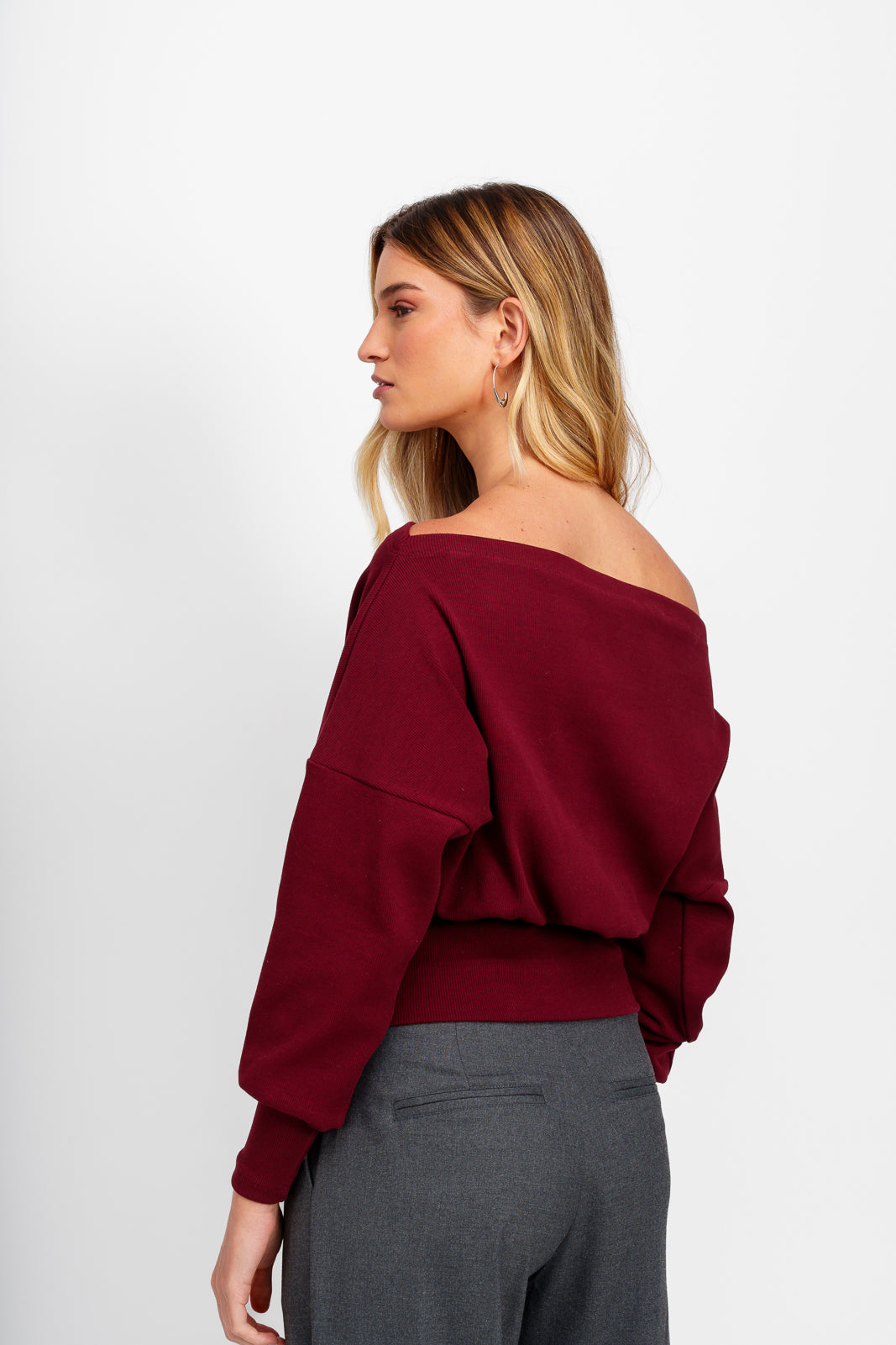 Polera Fluida Vino