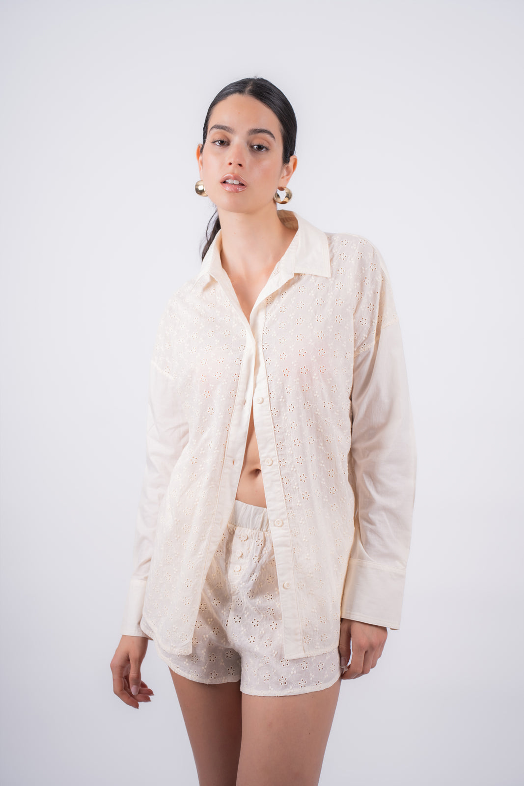 Camisa Creta Vainilla